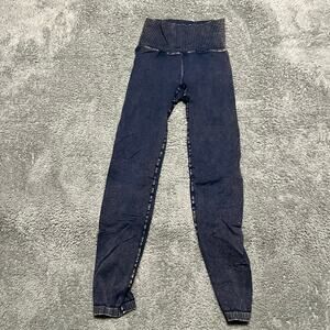 Free People Movement Leggings Womens Small Blue Good Karma Blue Pants